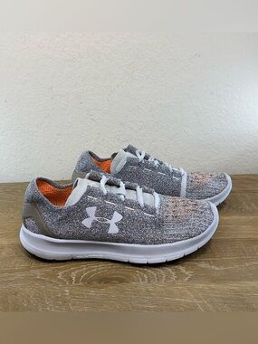 Under Armour SpeedForm Slingride Women's Size 7.5 Running Shoes Gray & Orange